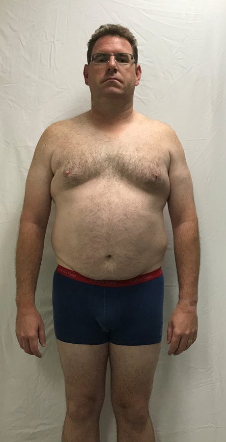 Client before his transformation