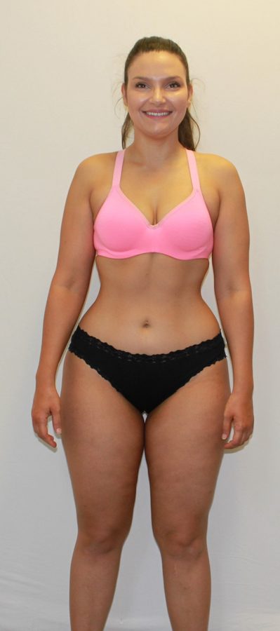 The same client after her transformation