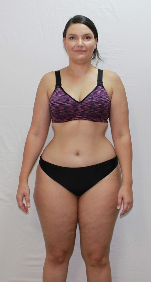 Client before her transformation